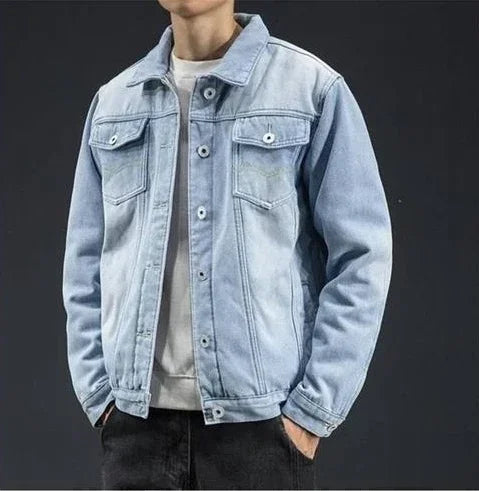 Ethan | Cozy Sherpa Lined Denim Jacket for Men 2
