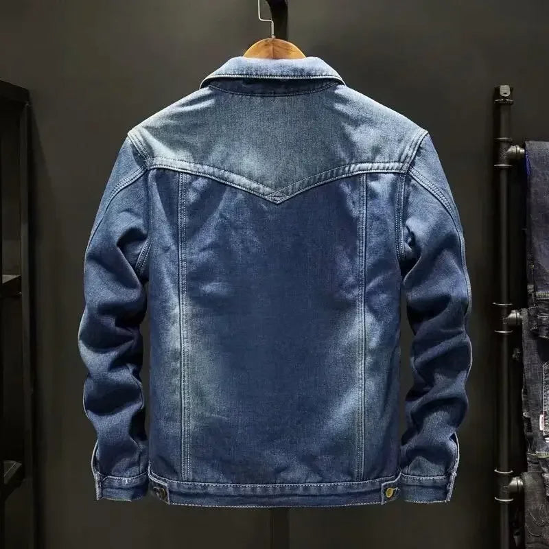 Ethan | Cozy Sherpa Lined Denim Jacket for Men 5