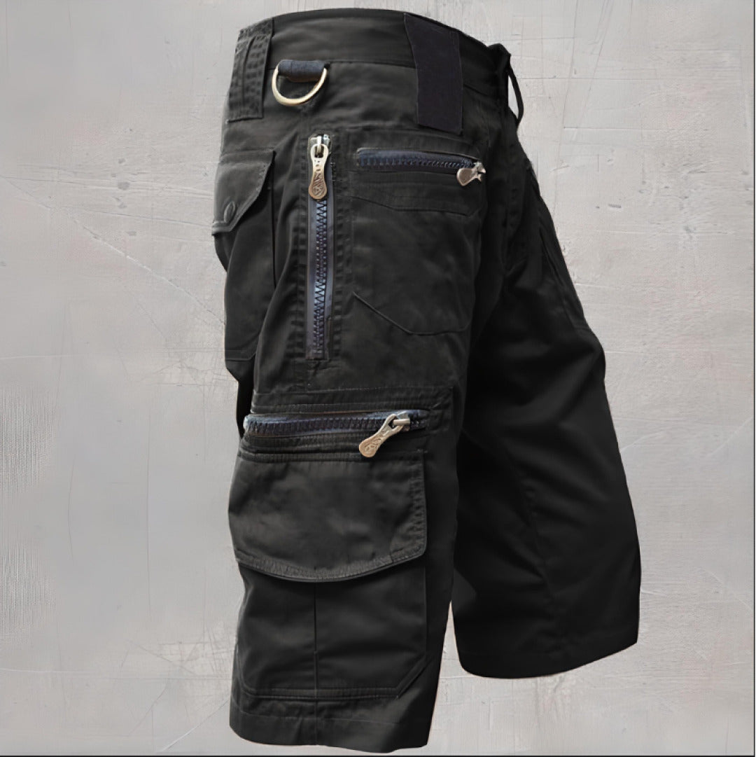 Ethan | Durable Black Cargo Shorts for Men 0