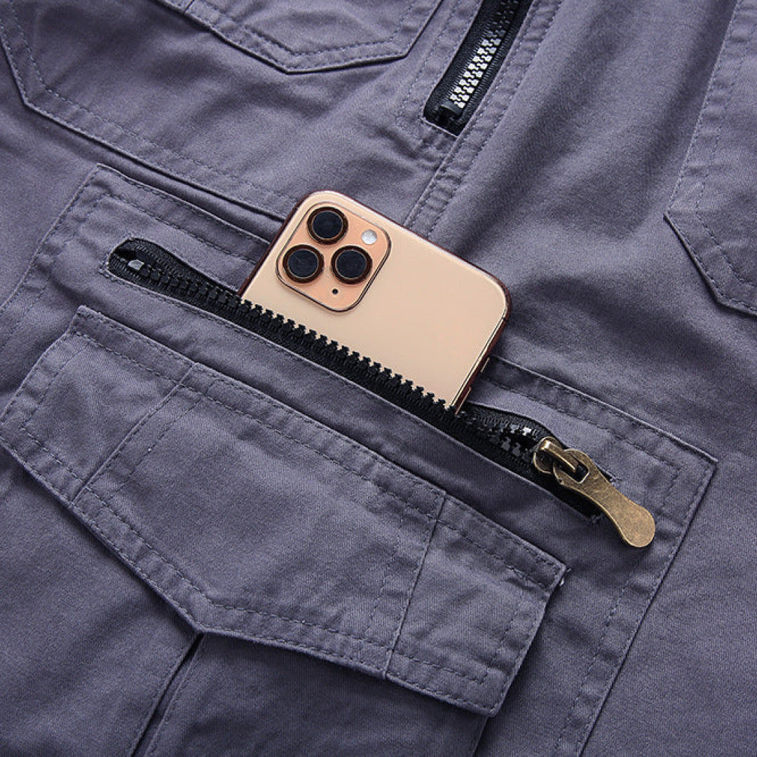 Ethan | Durable Black Cargo Shorts for Men 7