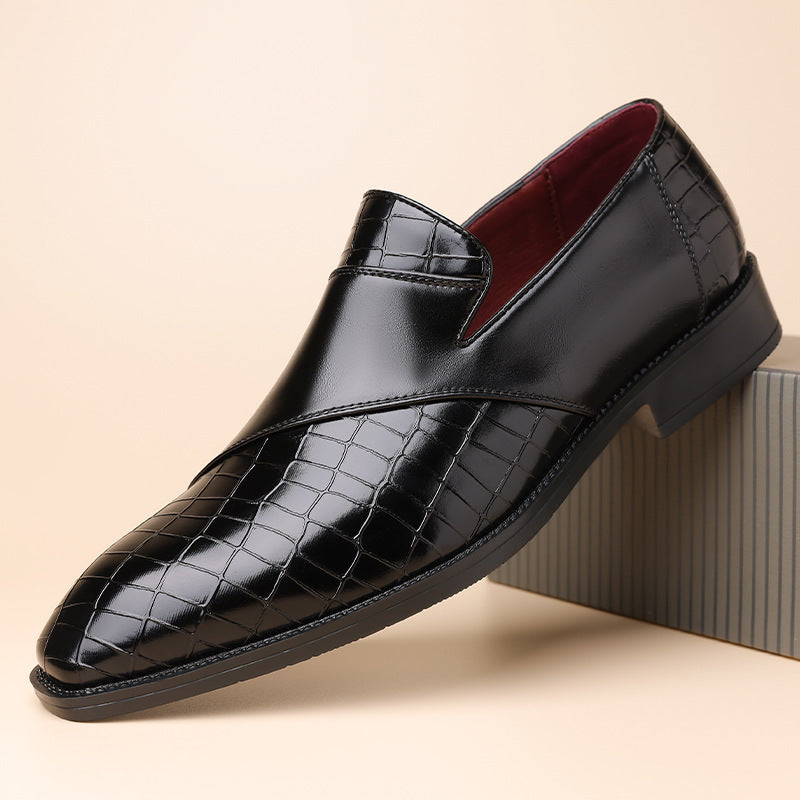Ethan | Elegant Croc-Textured Mens Leather Loafers 5