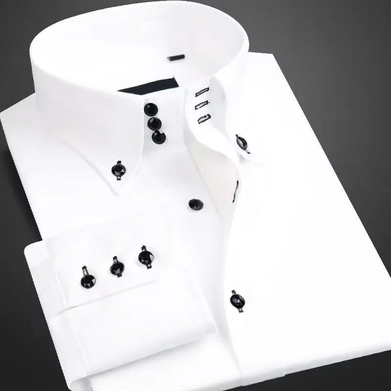 Ethan | Elegant Structured Men's Dress Shirt for Formal Occasions 0