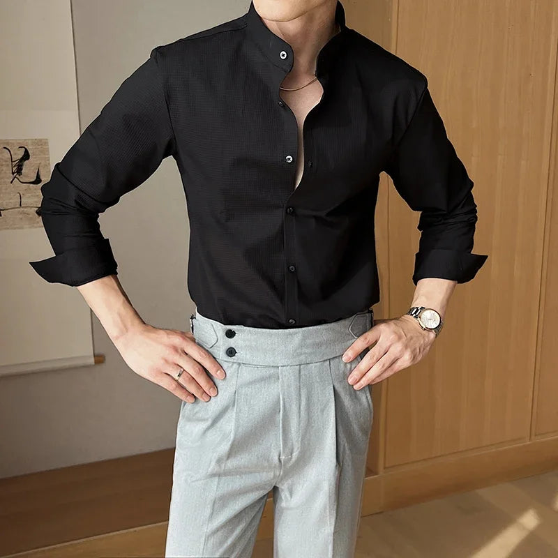 Ethan | Elegant Textured Men's Dress Shirt 2