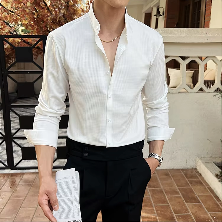 Ethan | Elegant Textured Men's Dress Shirt 6