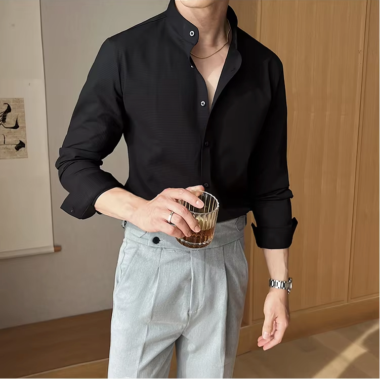 Ethan | Elegant Textured Men's Dress Shirt 7