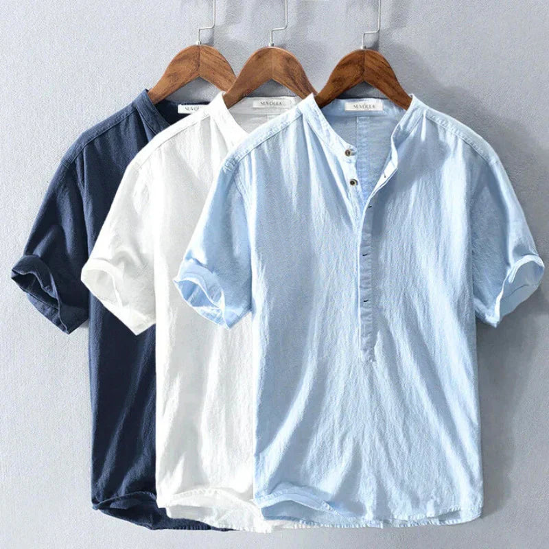 Ethan | Lightweight Relaxed Fit Men's Linen Shirt 4