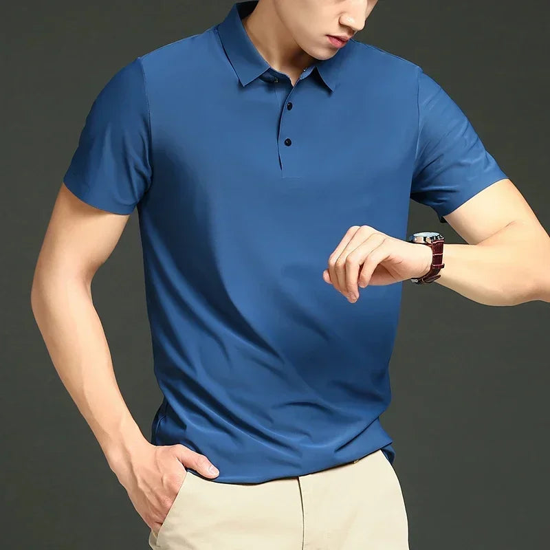Ethan | Lightweight Stretchy Golf Polo Shirts for Men 3