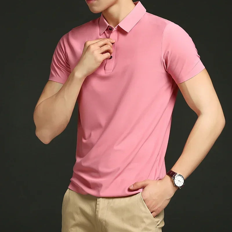 Ethan | Lightweight Stretchy Golf Polo Shirts for Men 4