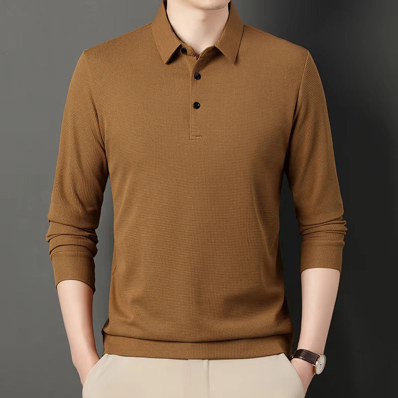Ethan | Modern Slim-Fit Long Sleeve Polo Shirt 3
