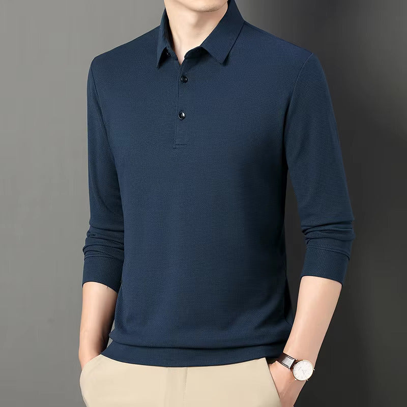 Ethan | Modern Slim-Fit Long Sleeve Polo Shirt 8