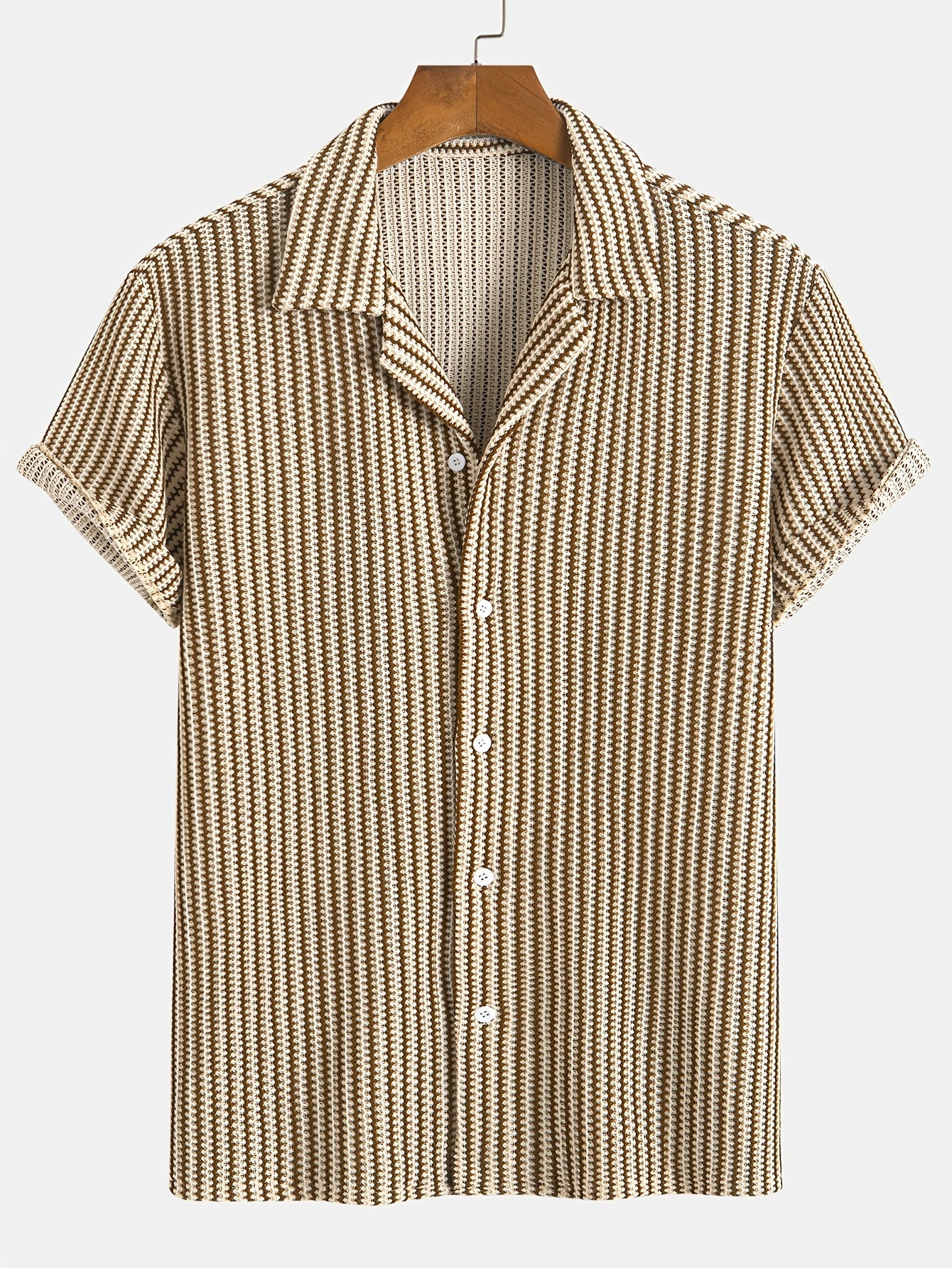 Ethan | Modern Striped Men's Shirt for Casual Comfort 0