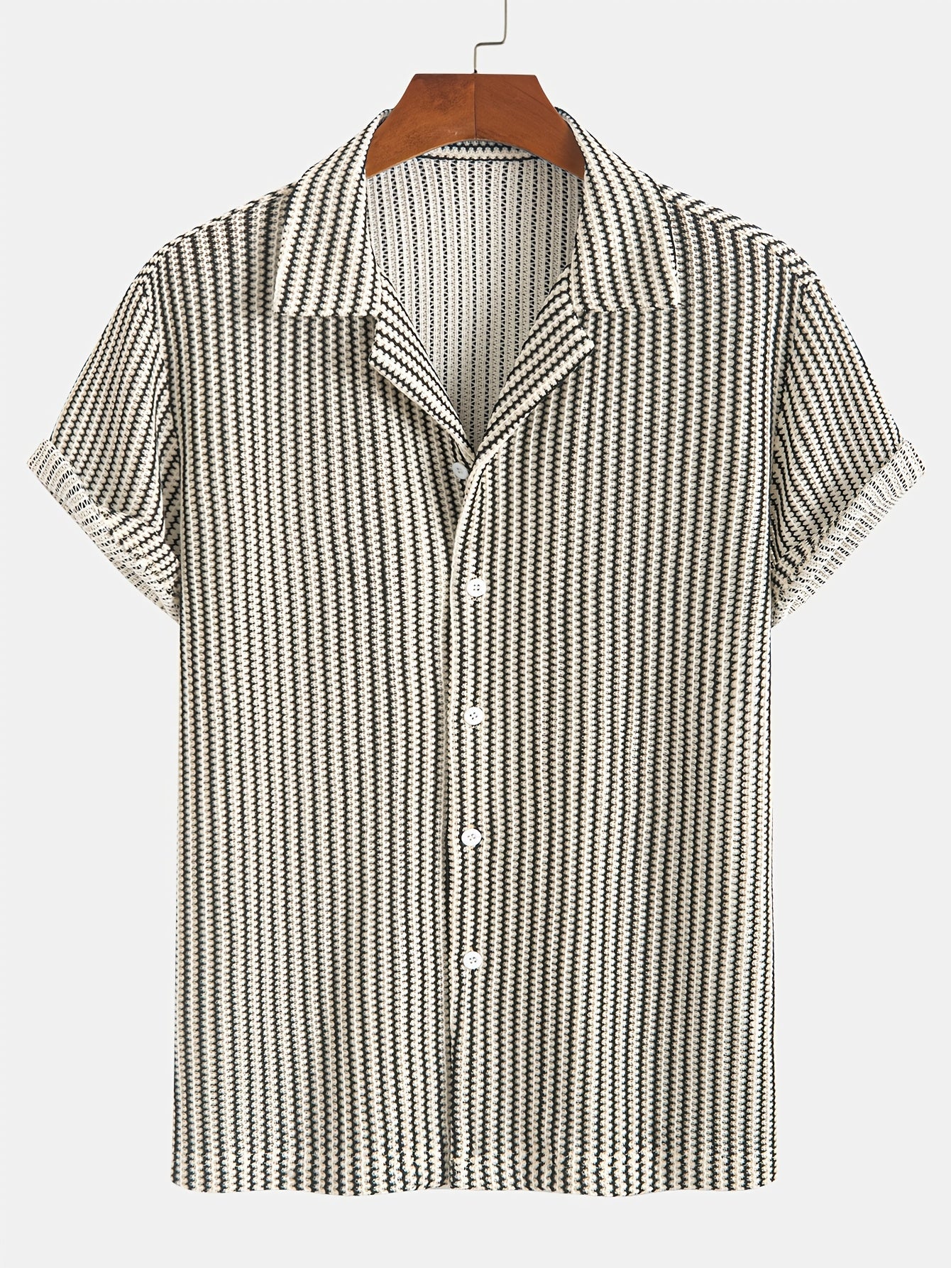 Ethan | Modern Striped Men's Shirt for Casual Comfort 4