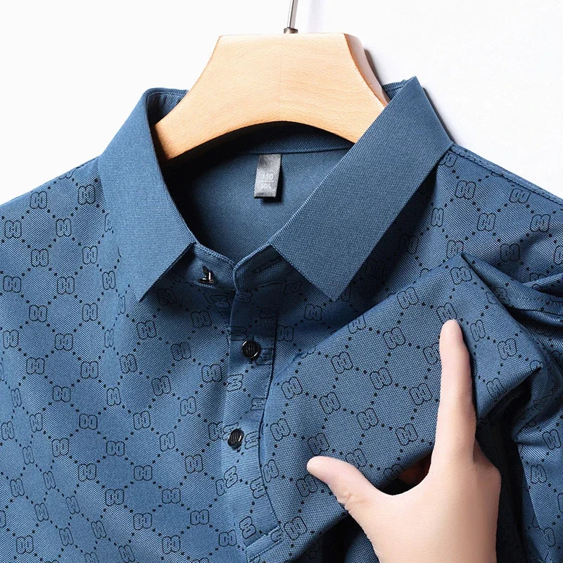 Ethan | Modern Stylish Mens Polo Shirt with Unique Print 0