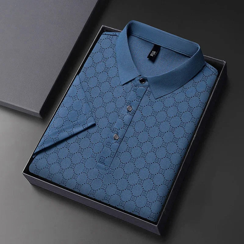 Ethan | Modern Stylish Mens Polo Shirt with Unique Print 2