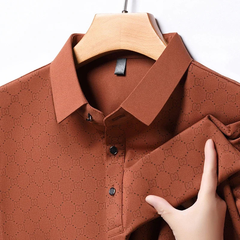 Ethan | Modern Stylish Mens Polo Shirt with Unique Print 8