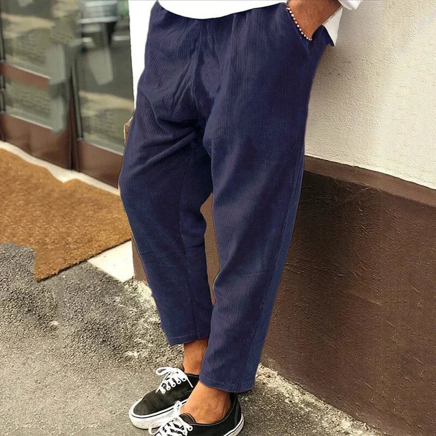 Ethan | Relaxed Fit Casual Ankle Grazer Pants 1