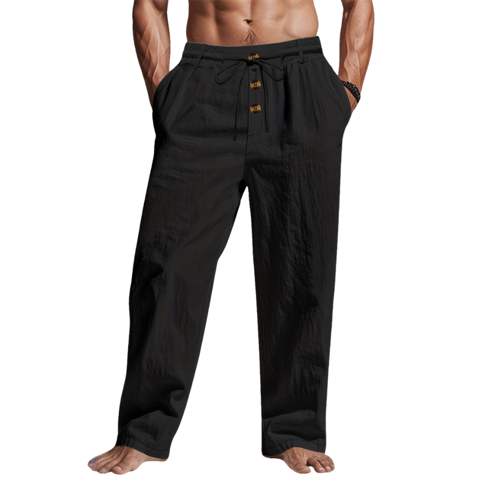 Ethan | Relaxed Lightweight Linen Trousers for Women 1