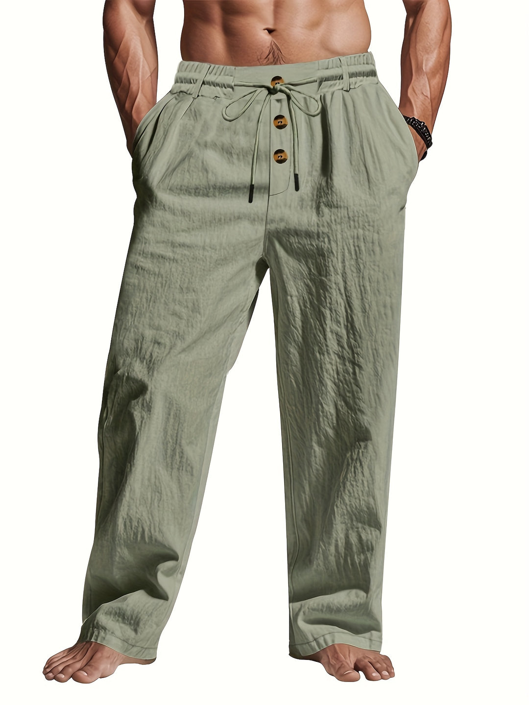 Ethan | Relaxed Lightweight Linen Trousers for Women 4