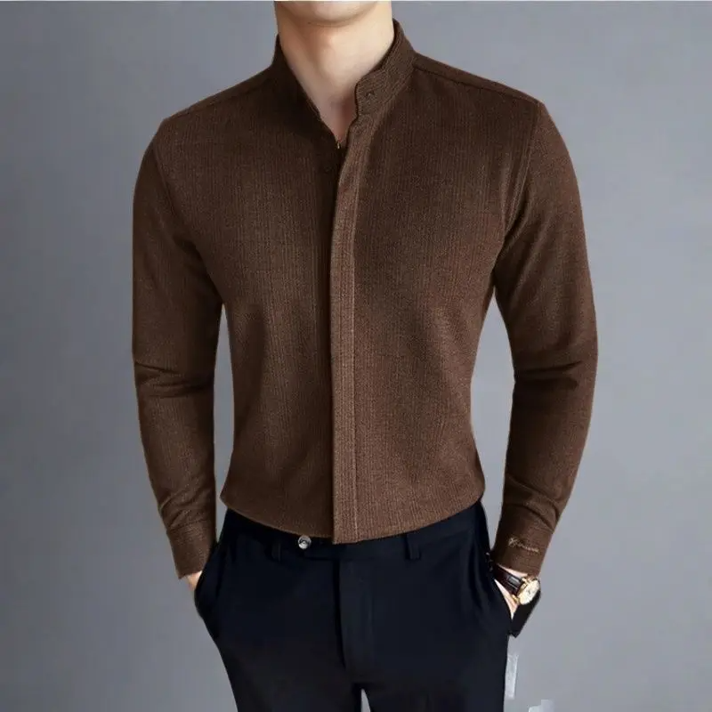 Ethan | Sophisticated Modern Stretch Men's Dress Shirt 9