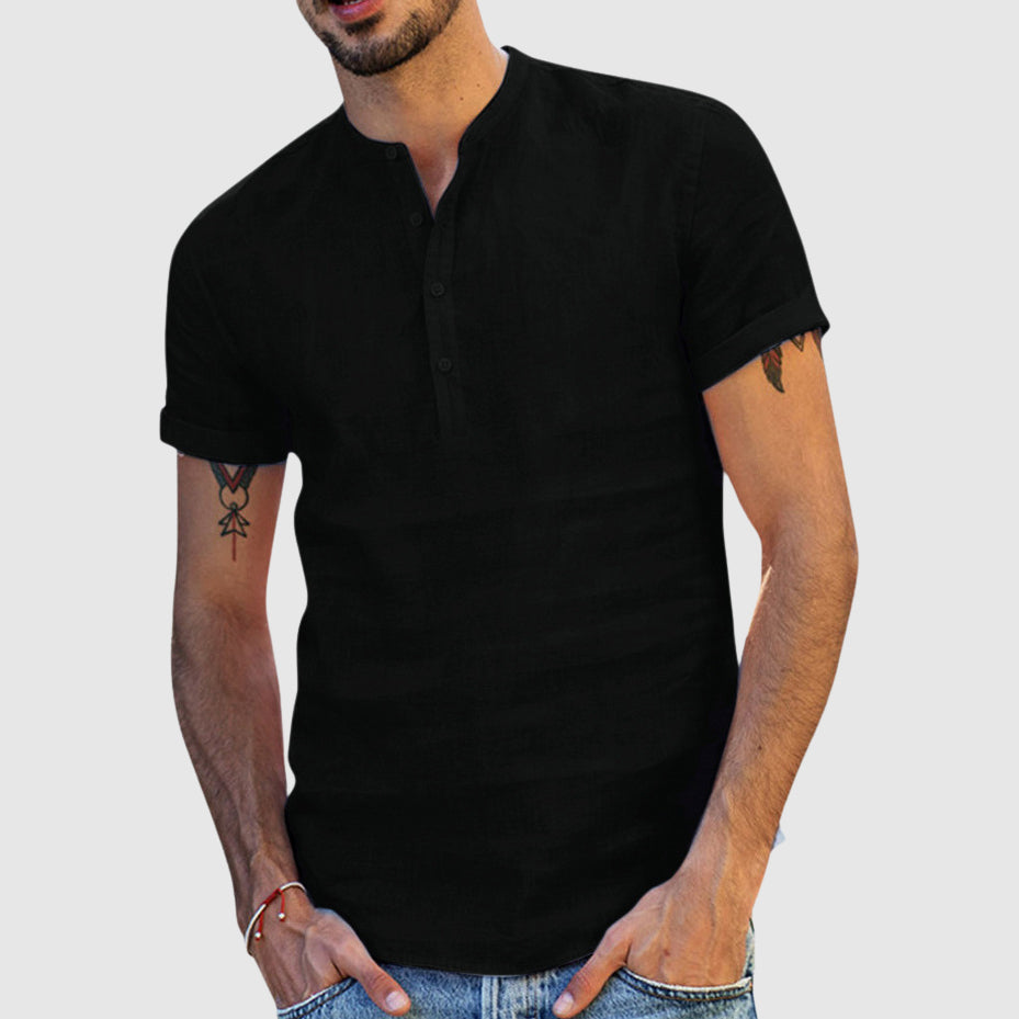 Ethan | Stylish Breathable Men's Linen Shirt for Summer 1