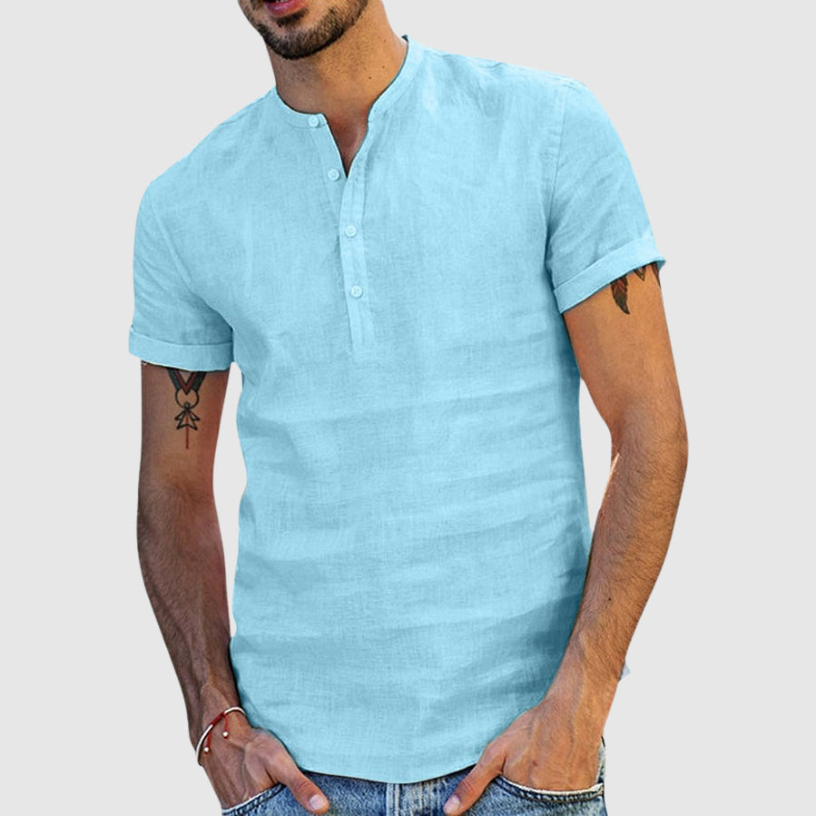 Ethan | Stylish Breathable Men's Linen Shirt for Summer 4