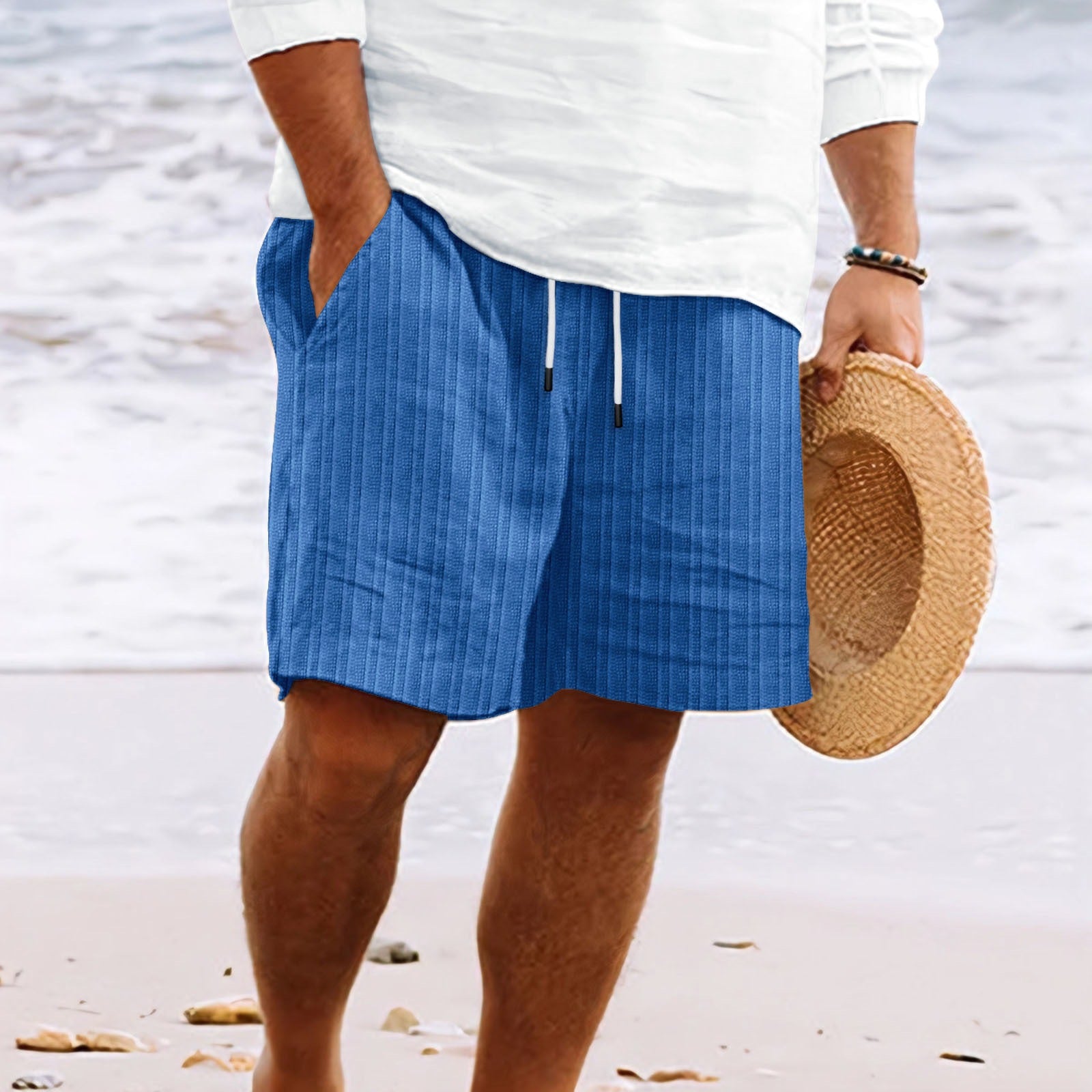 Ethan | Stylish Comfortable Mens Shorts with Drawstring and Pockets 3