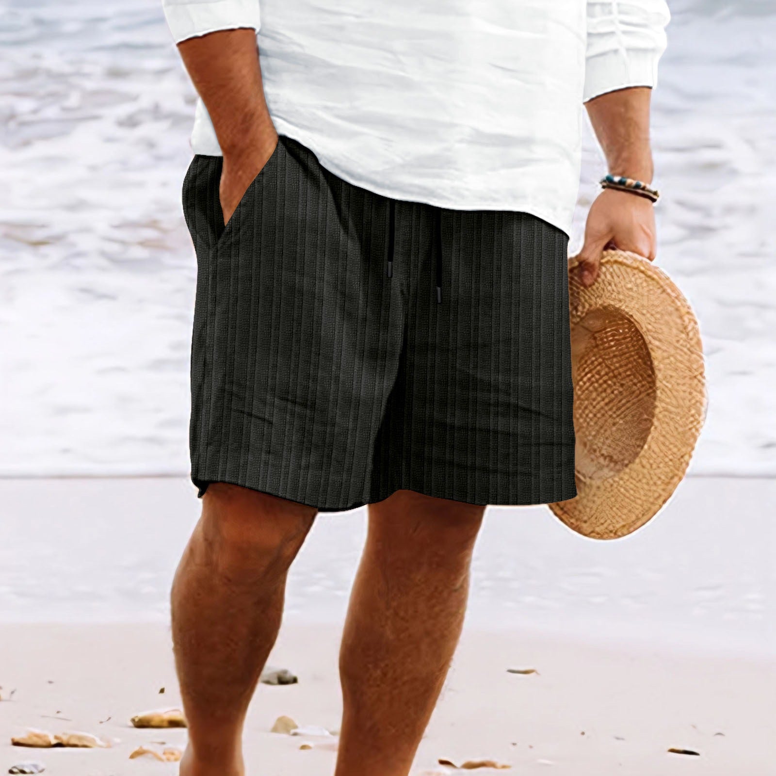 Ethan | Stylish Comfortable Mens Shorts with Drawstring and Pockets 6
