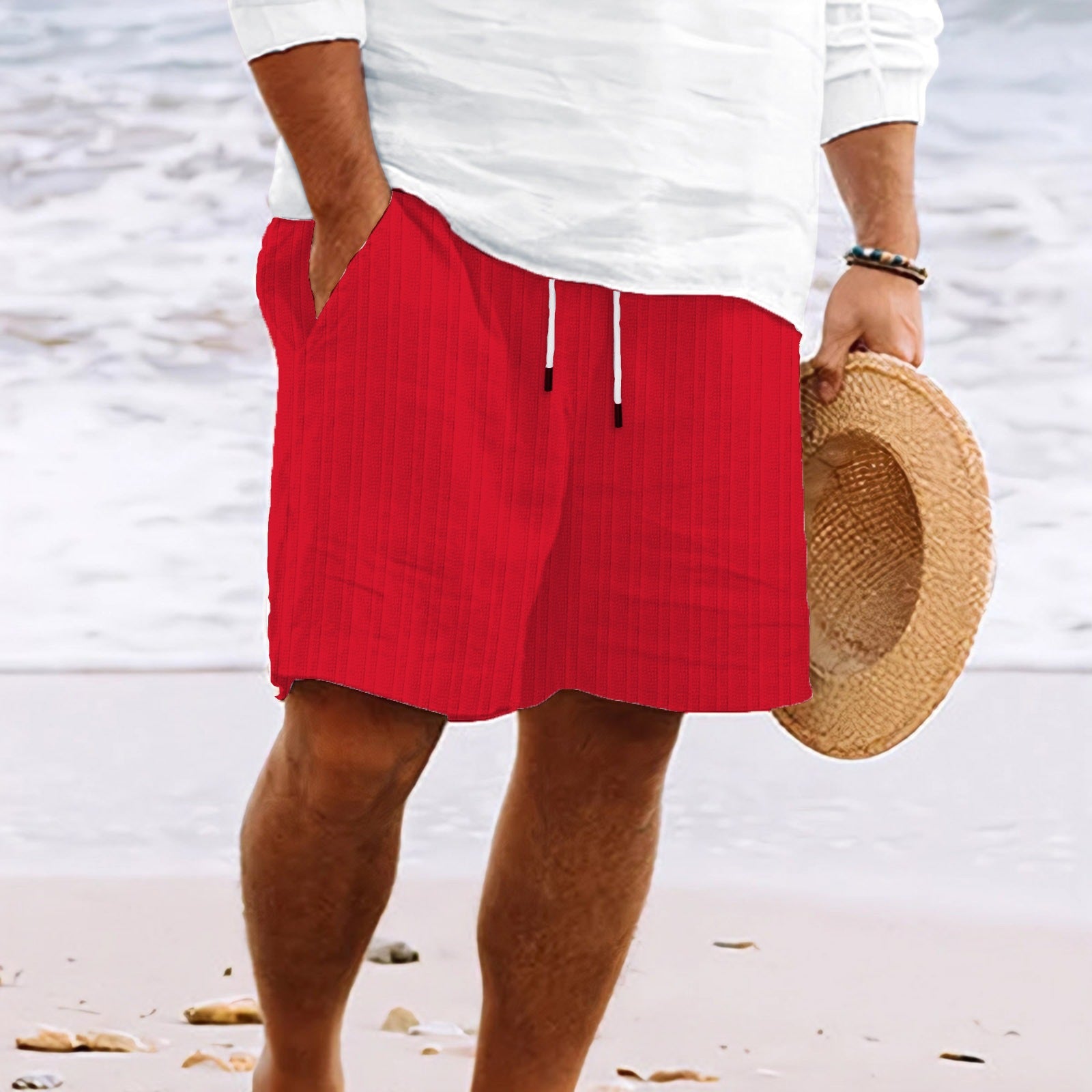 Ethan | Stylish Comfortable Mens Shorts with Drawstring and Pockets 8