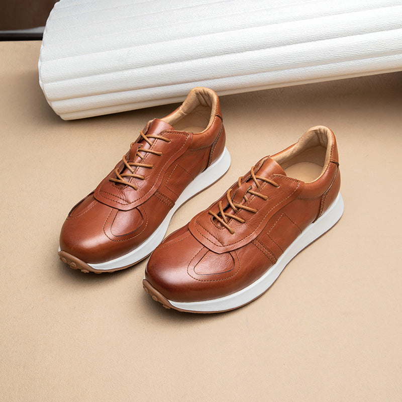 Ethan | Stylish Hand-Stitched Cowhide Sneakers 5