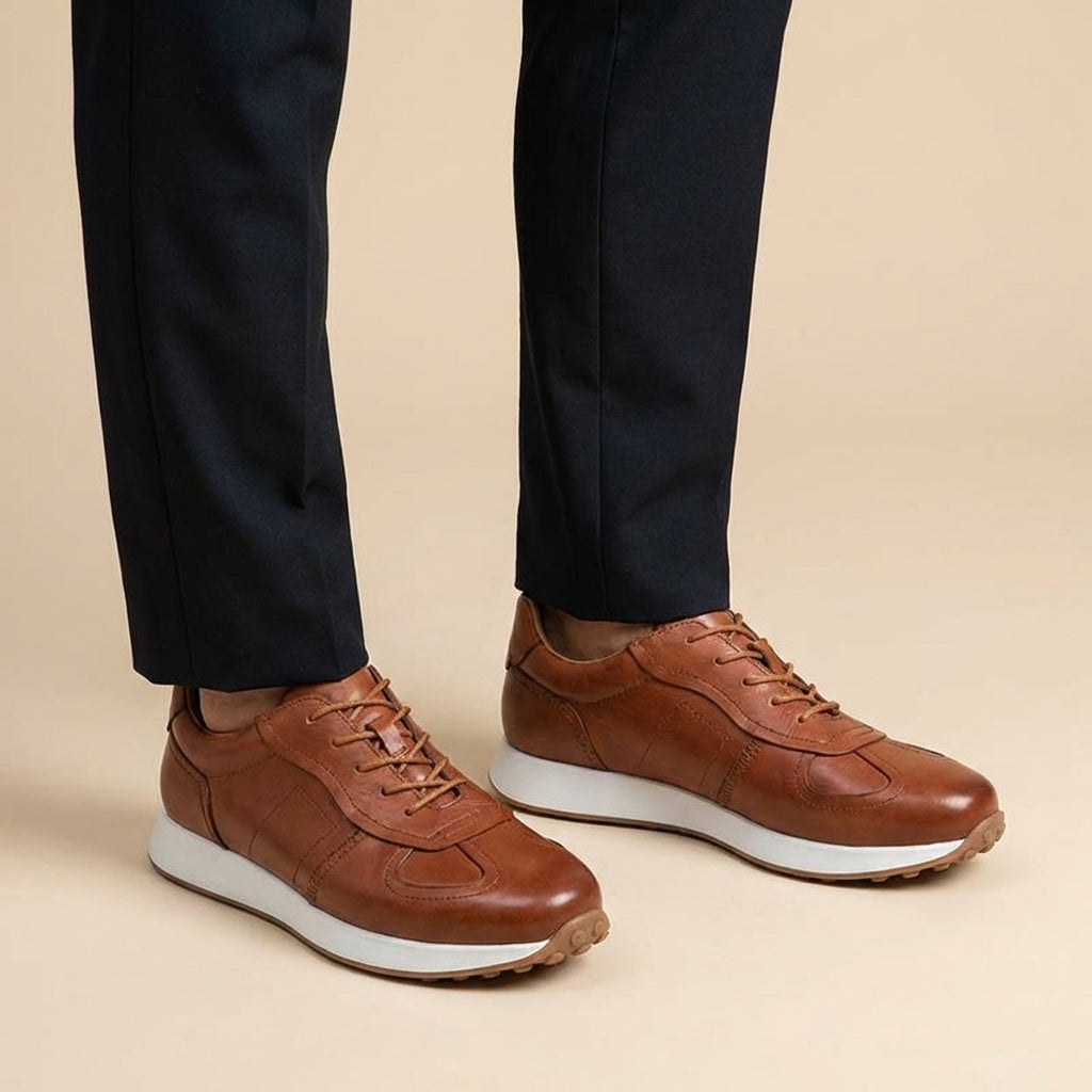 Ethan | Stylish Hand-Stitched Cowhide Sneakers 6