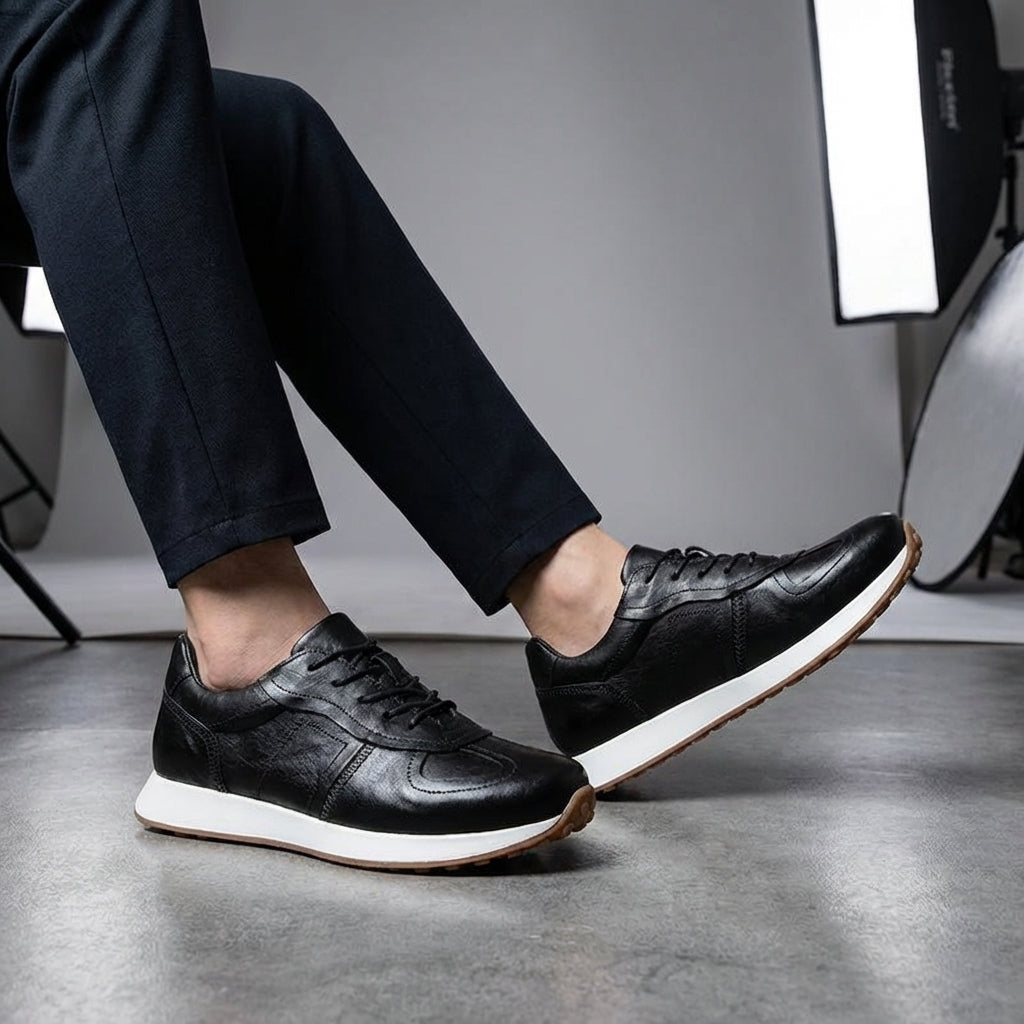 Ethan | Stylish Hand-Stitched Cowhide Sneakers 8