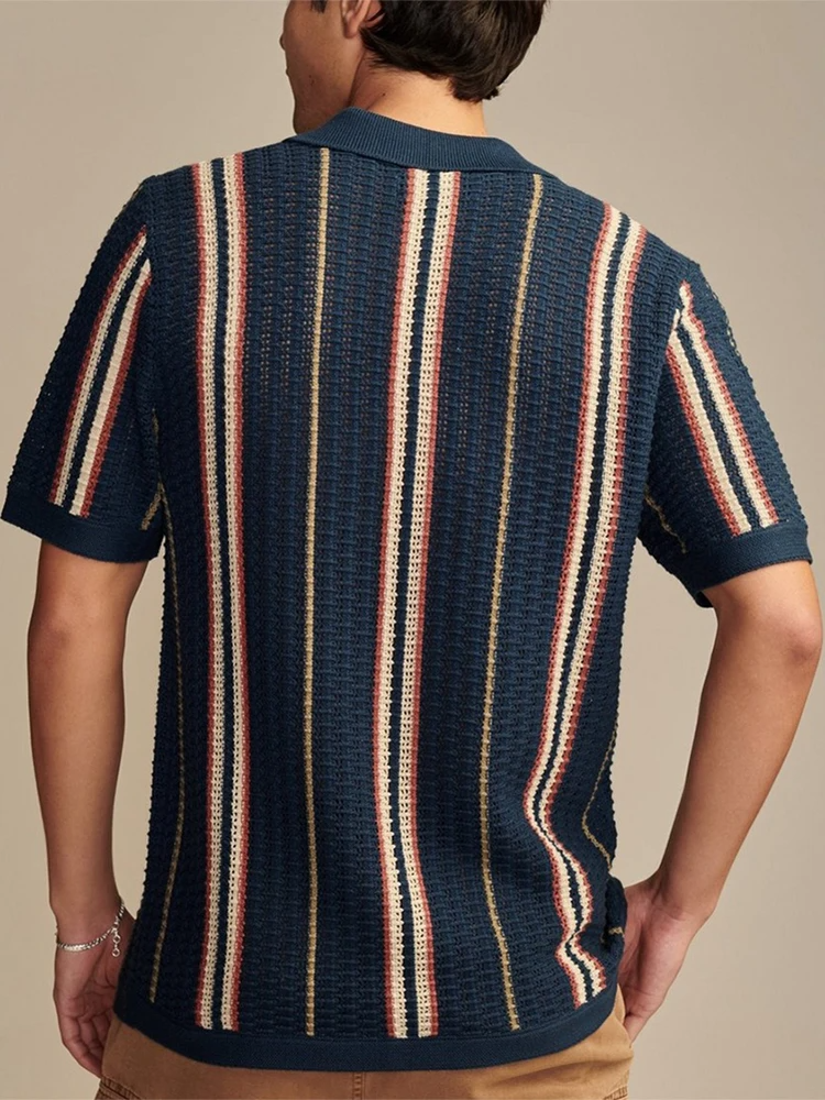 Ethan | Stylish Lightweight Retro Stripe Men's Shirt 5