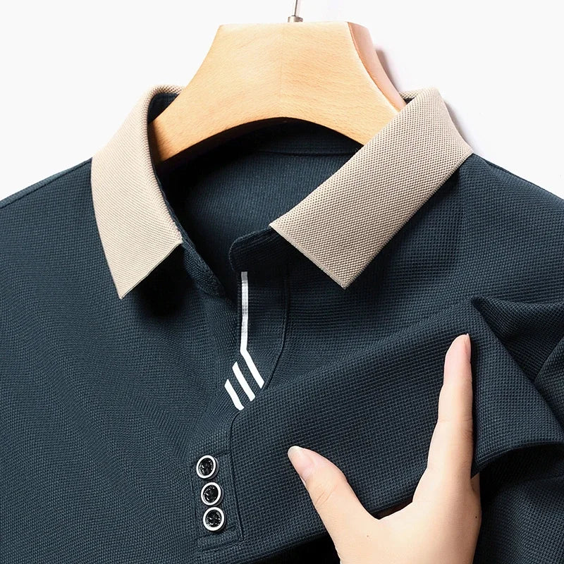 Ethan | Stylish Long Sleeve Polo Shirt for Men 5