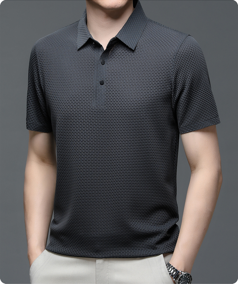 Ethan | Stylish Modern Textured Polo Shirt for Men 0