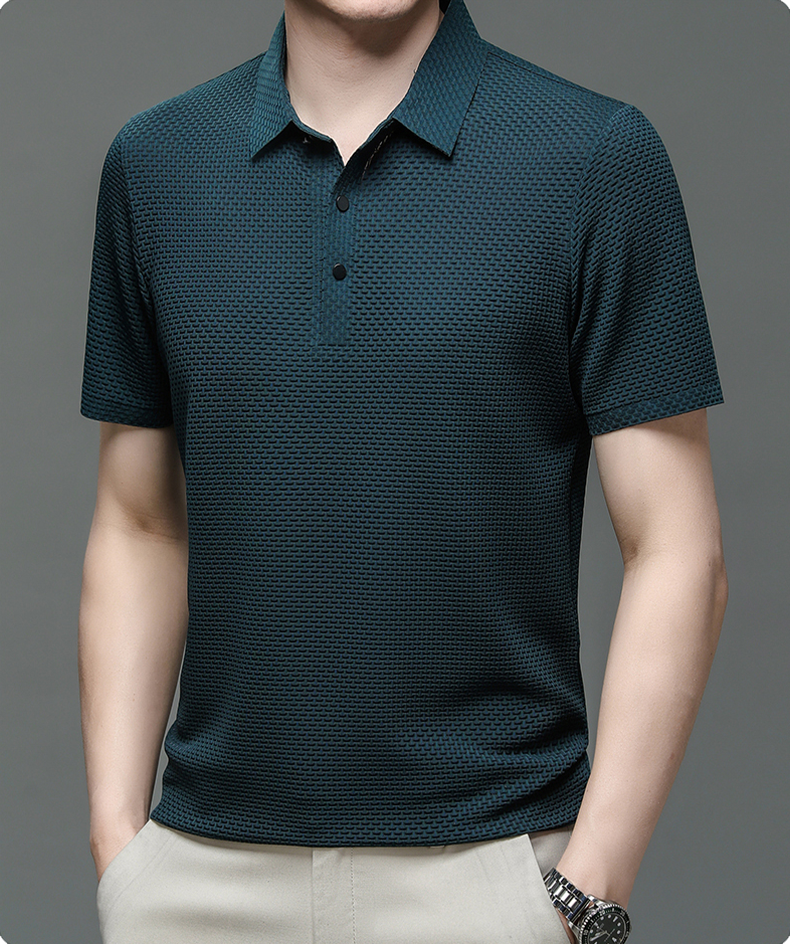 Ethan | Stylish Modern Textured Polo Shirt for Men 2