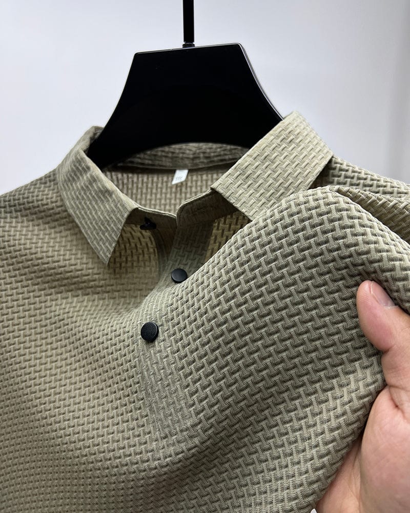 Ethan | Stylish Modern Textured Polo Shirt for Men 5