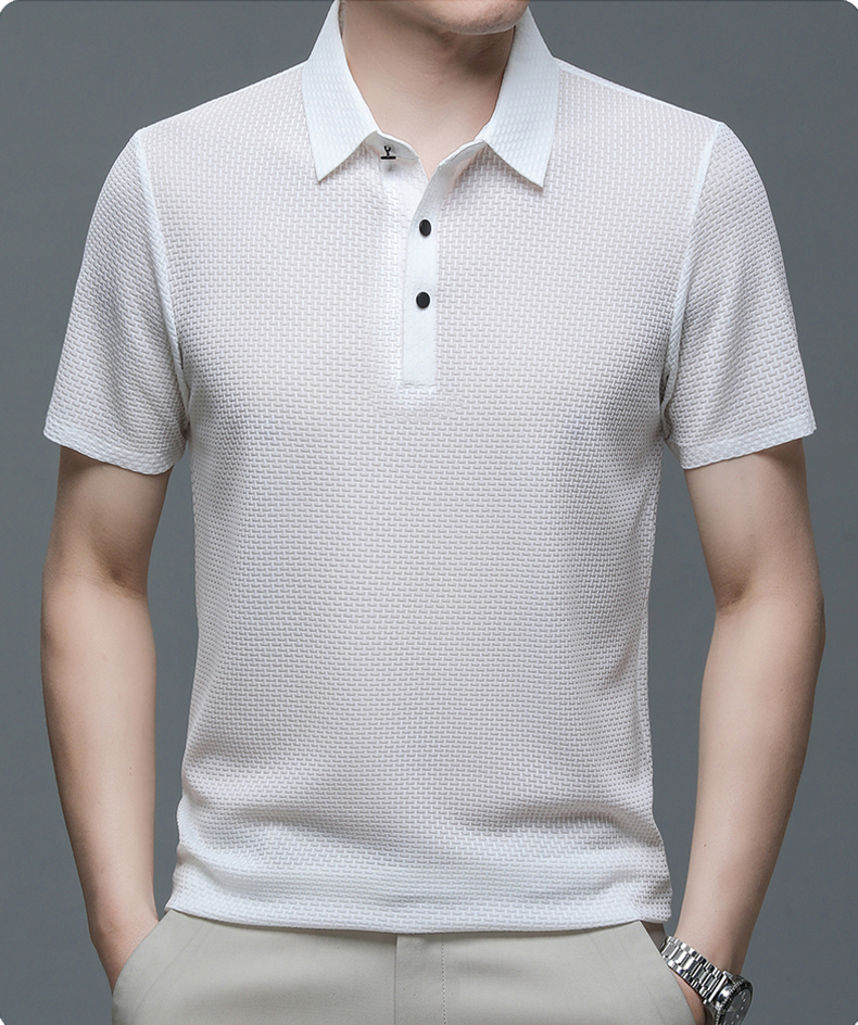 Ethan | Stylish Modern Textured Polo Shirt for Men 8