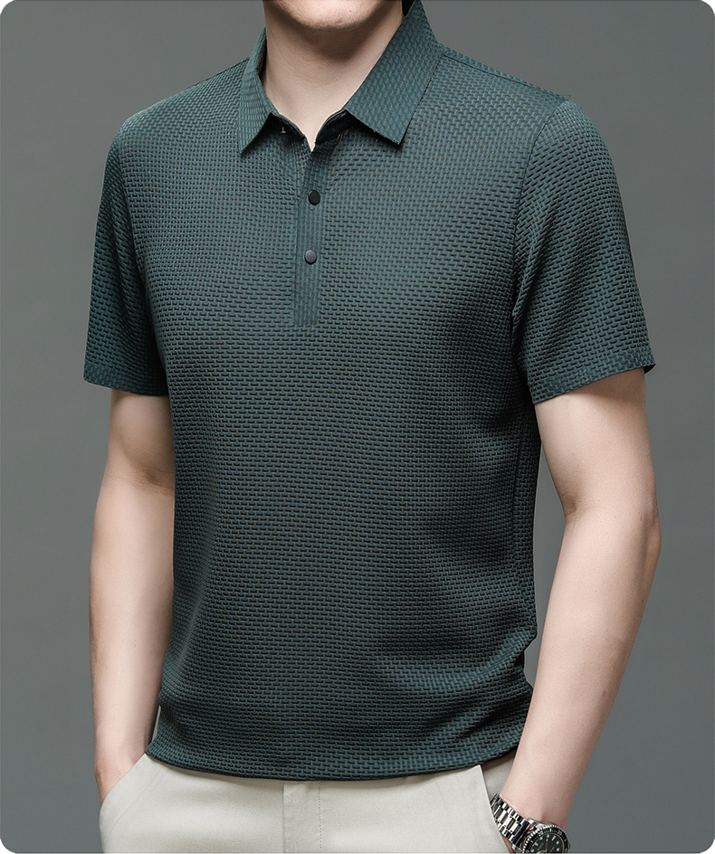 Ethan | Stylish Modern Textured Polo Shirt for Men 9