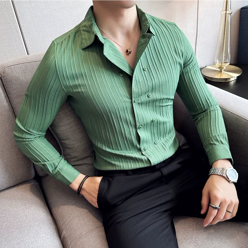 Ethan | Stylish Slim Fit Men's Dress Shirt 4