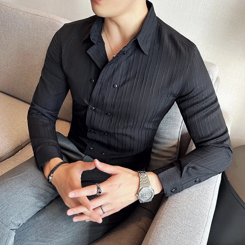 Ethan | Stylish Slim Fit Men's Dress Shirt 5