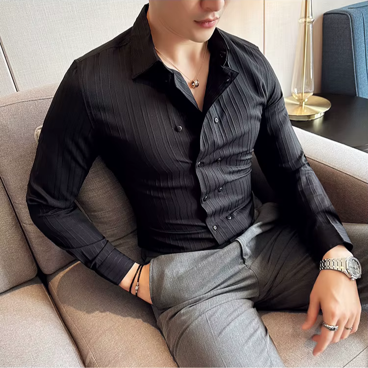 Ethan | Stylish Slim Fit Men's Dress Shirt 8