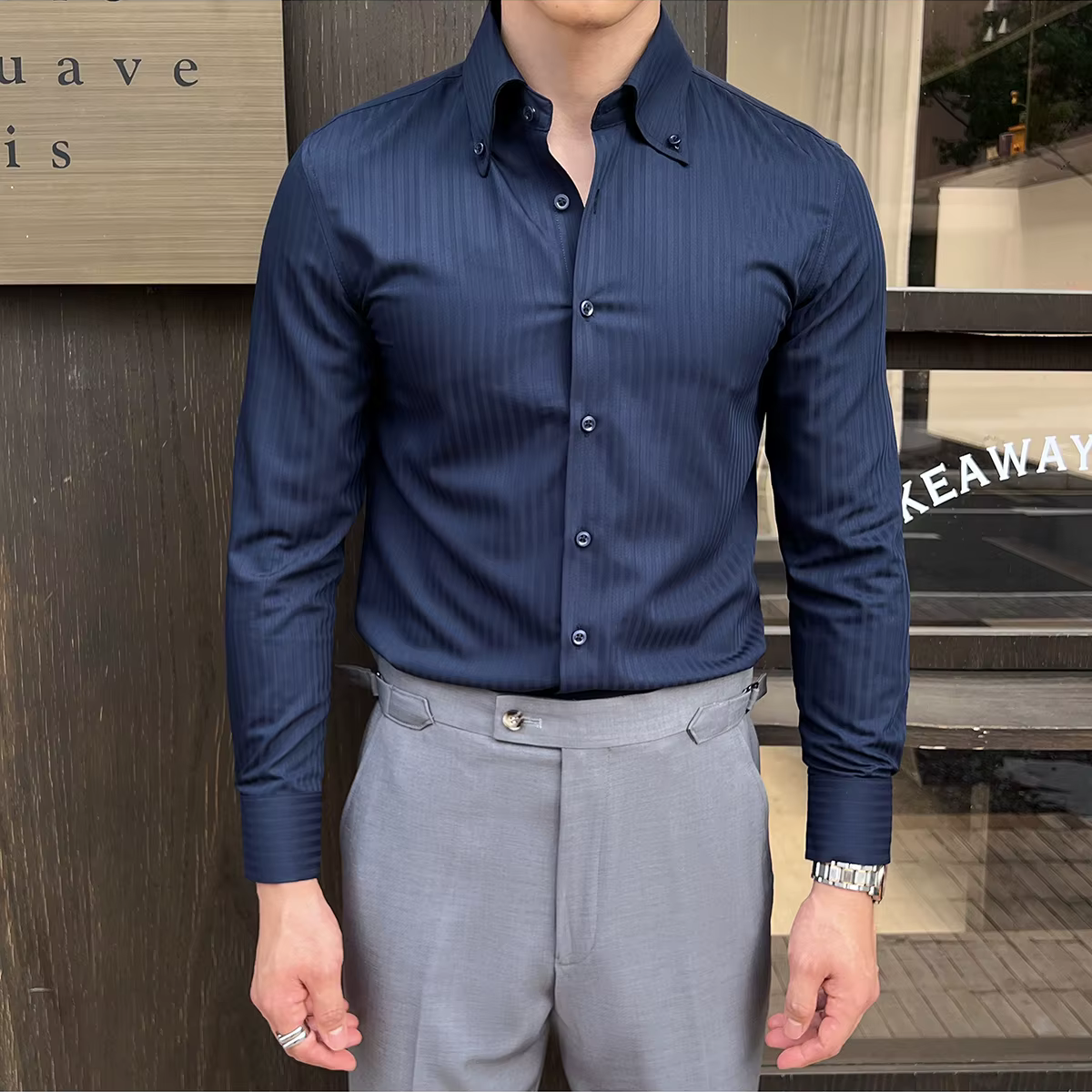 Ethan | Tailored Slim Fit Men's Dress Shirt 8