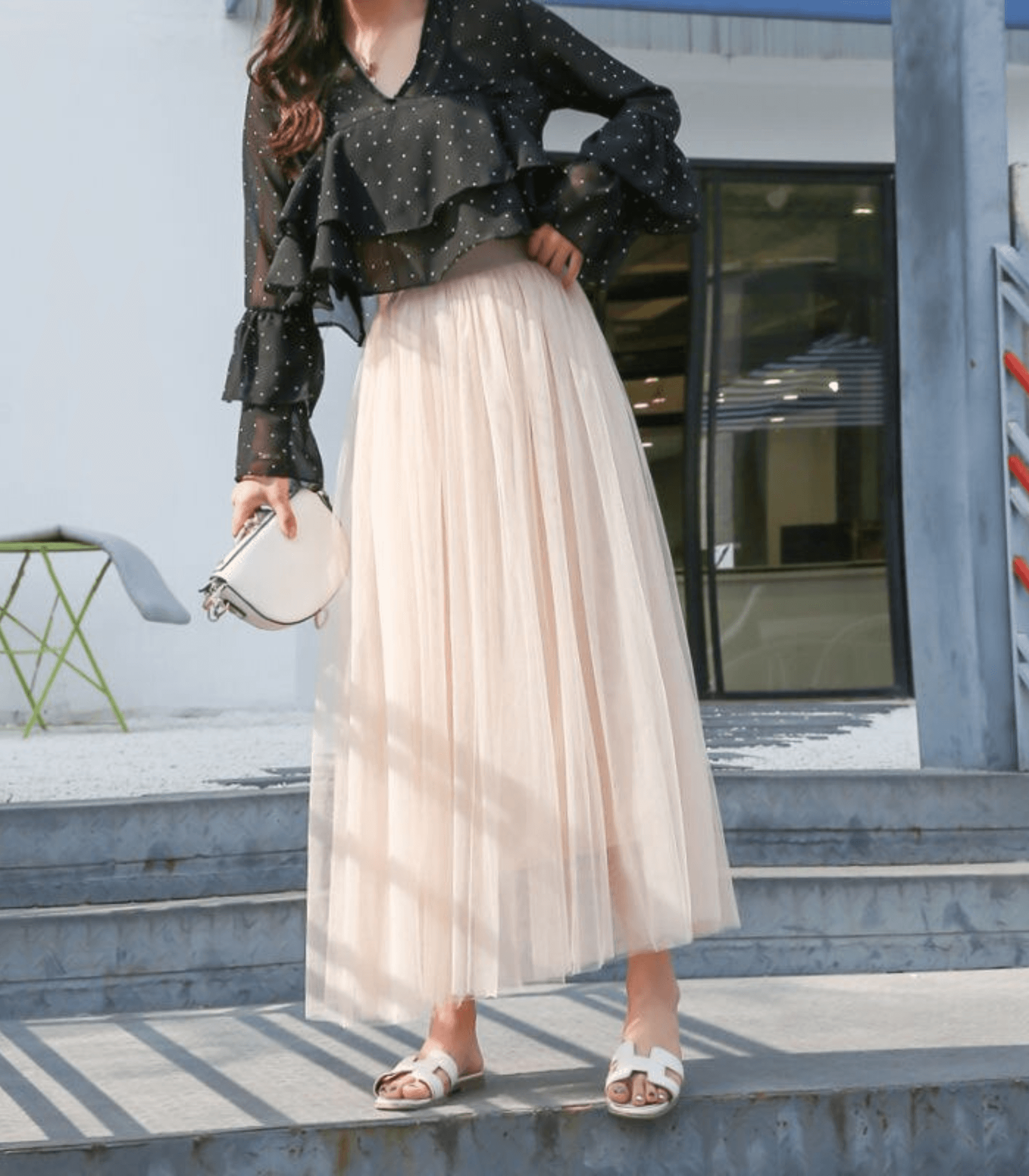 Evadne | Ankle-Length Skirt with High Waist & Breathable Fabric 5