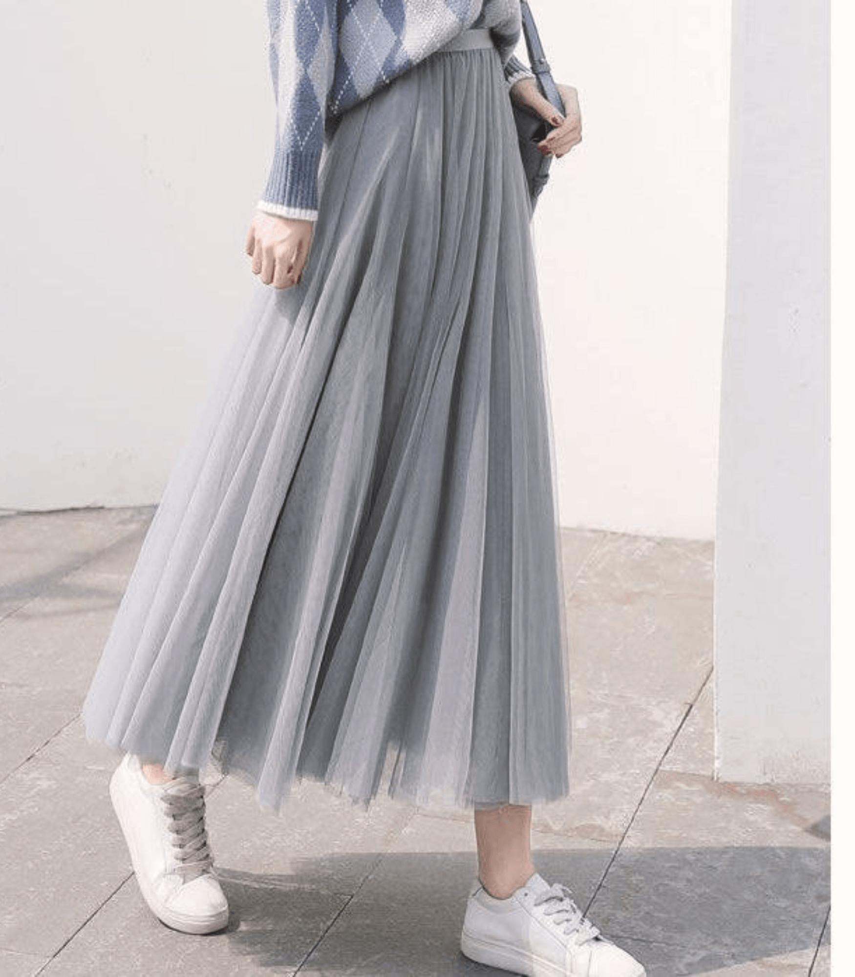 Evadne | Ankle-Length Skirt with High Waist & Breathable Fabric 6