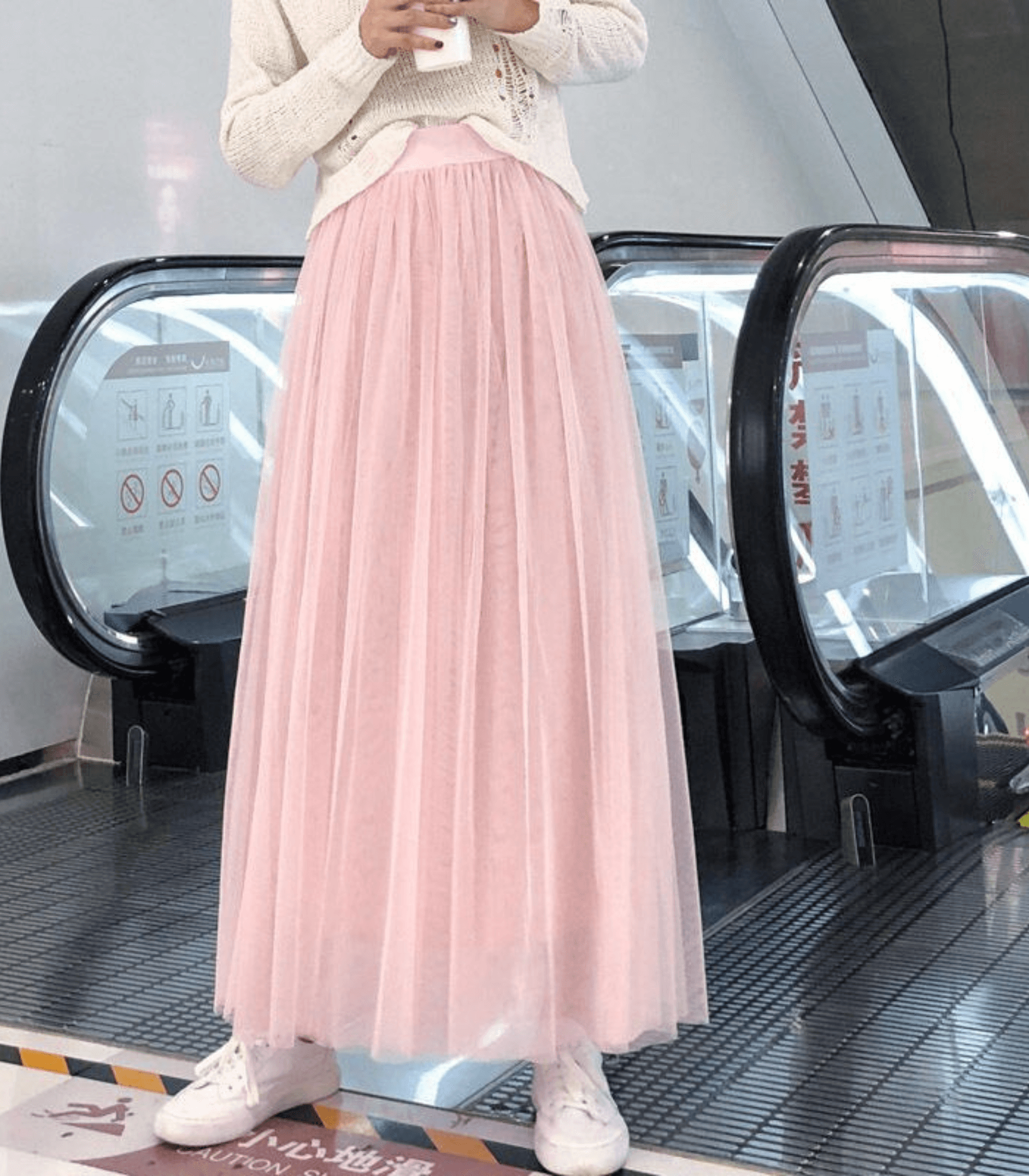 Evadne | Ankle-Length Skirt with High Waist & Breathable Fabric 7