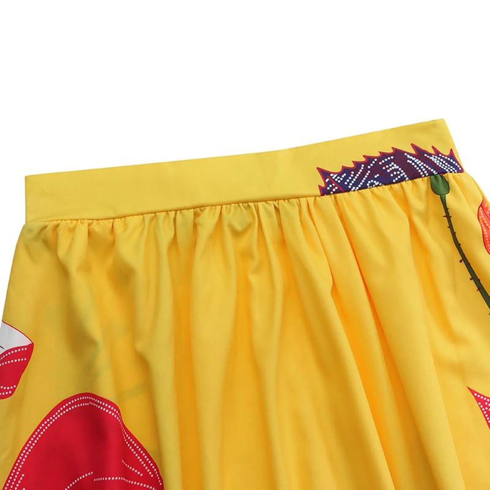 Floral Collection | Women's Maxi Skirt with High-Waisted Design & Pockets 4