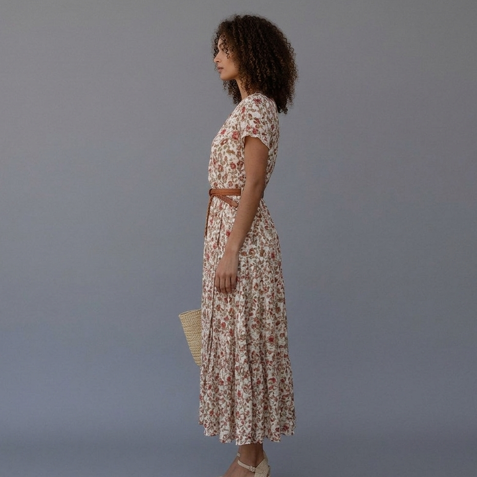 Olivia | Vibrant Floral Summer Maxi Dress