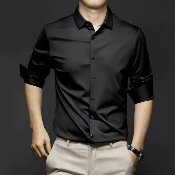 George Collection | Men's Dress Shirt with Slim Fit & Stretch Fabric 0