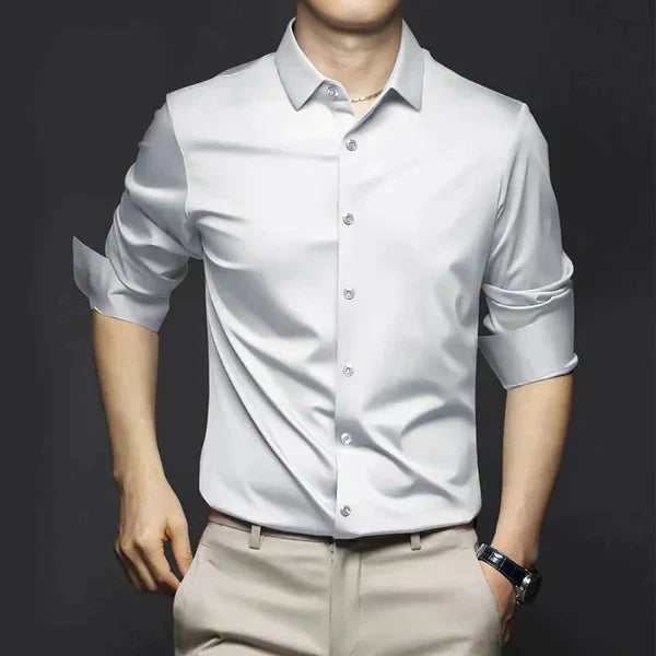 George Collection | Men's Dress Shirt with Slim Fit & Stretch Fabric 1