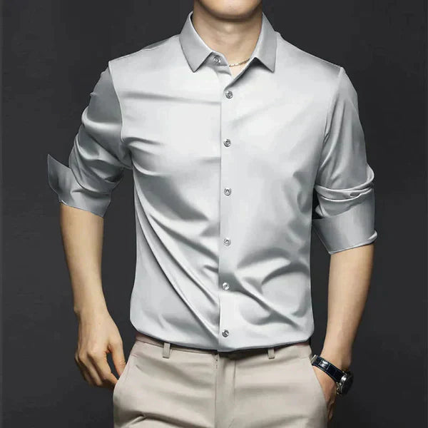 George Collection | Men's Dress Shirt with Slim Fit & Stretch Fabric 3